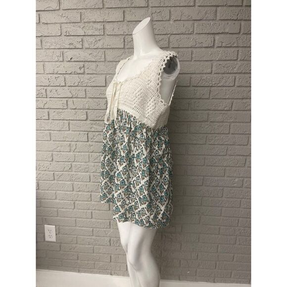 Free People Honey Pie Crochet Floral Baby Doll Tunic Top Size S NWT - Picture 7 of 11